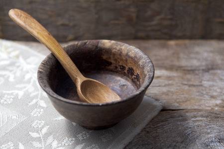 36955572-fasting-lent-cup-and-spoon-on-wooden-background